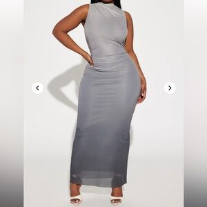 Fashion Nova Grey ombré Dress